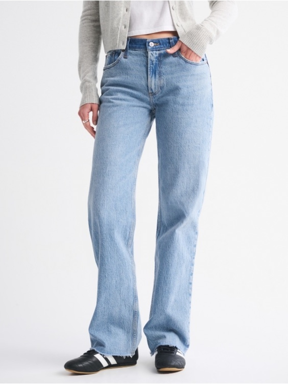 Abercrombie & Fitch Light Blue Flare Jeans - Women